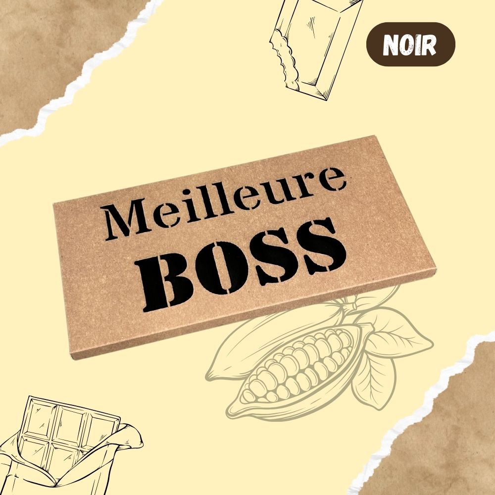 Tablette de chocolat NOIR - Meilleure BOSS