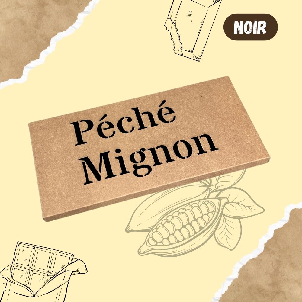 Tablette de chocolat NOIR - Péché Mignon