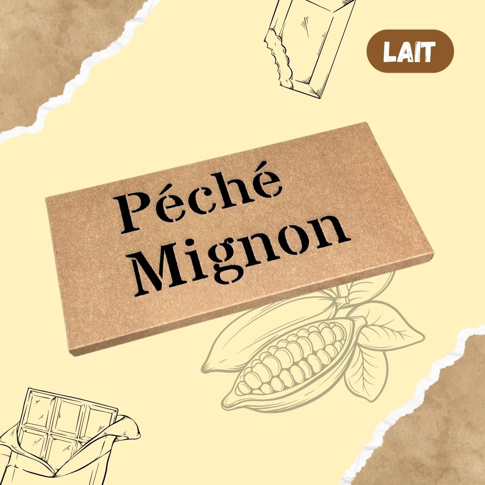 Tablette de chocolat LAIT - Péché Mignon