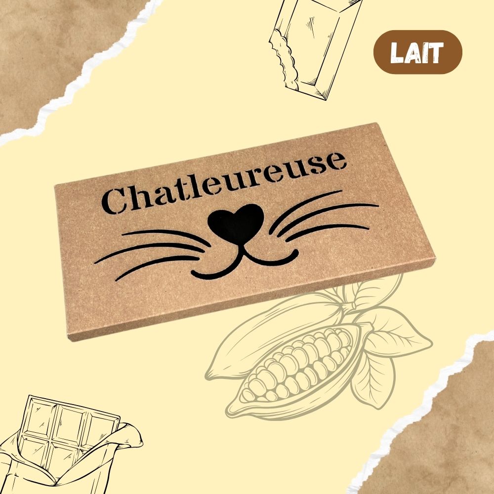 Tablette de chocolat LAIT - Chatleureuse