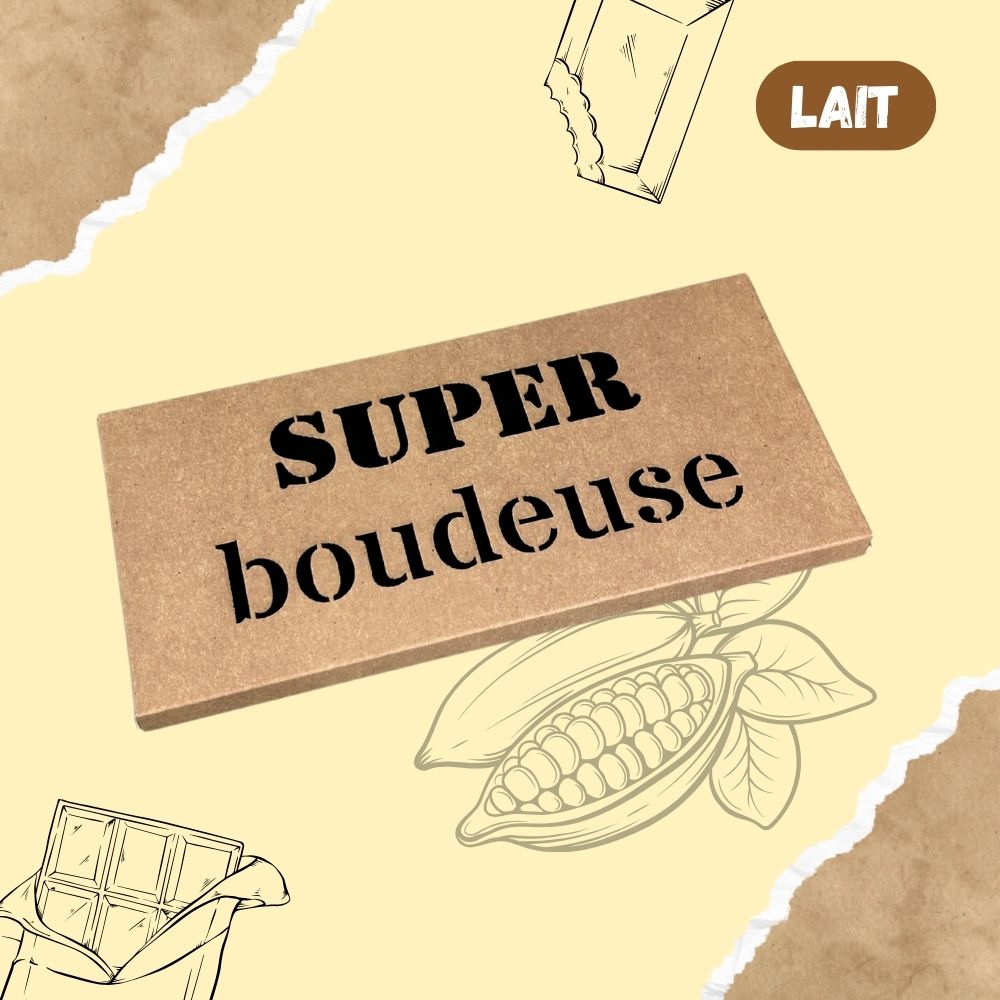 Tablette de chocolat LAIT - SUPER boudeuse