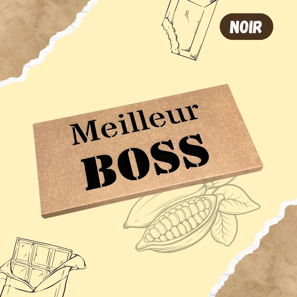 Tablette de chocolat NOIR - Meilleur BOSS