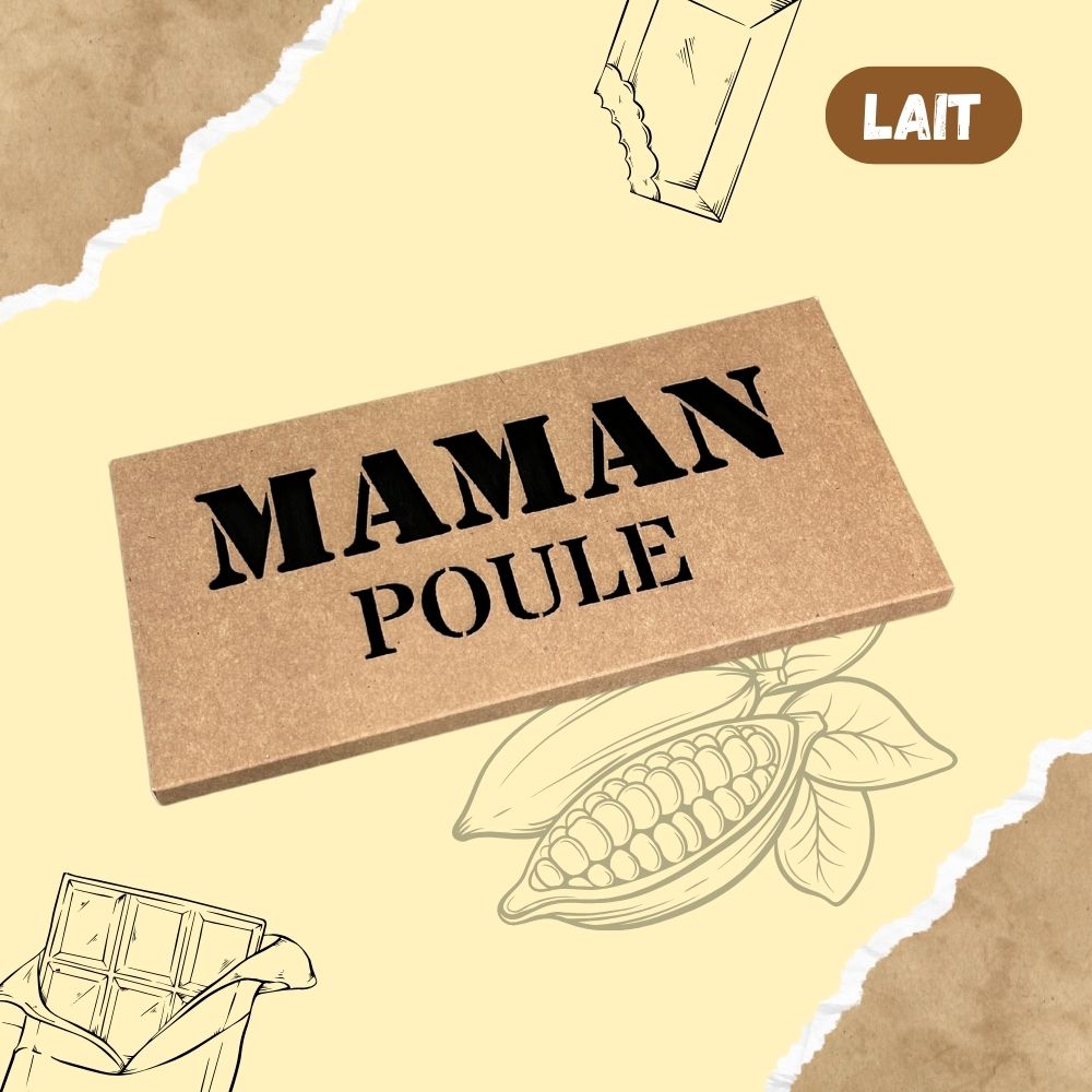 Tablette de chocolat LAIT - Maman POULE