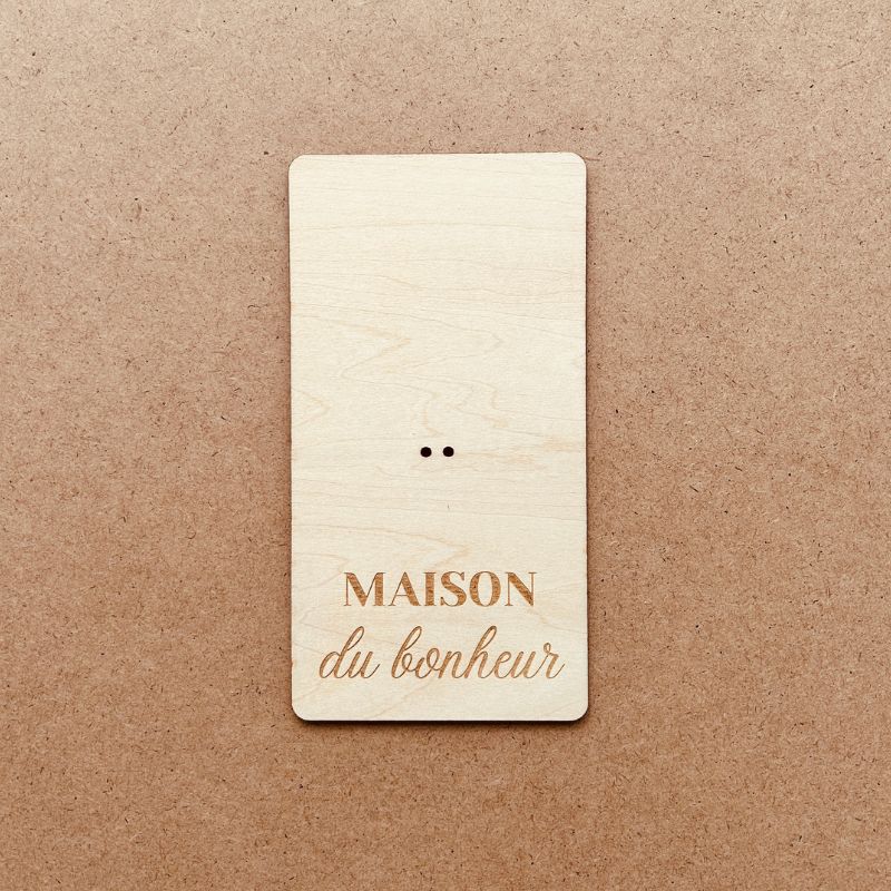 Carte fleurie "Maison du bonheur"