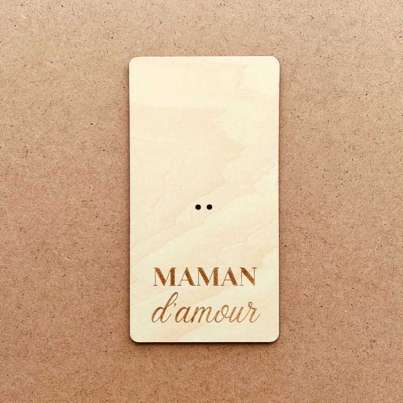 Carte fleurie "Maman d'amour"