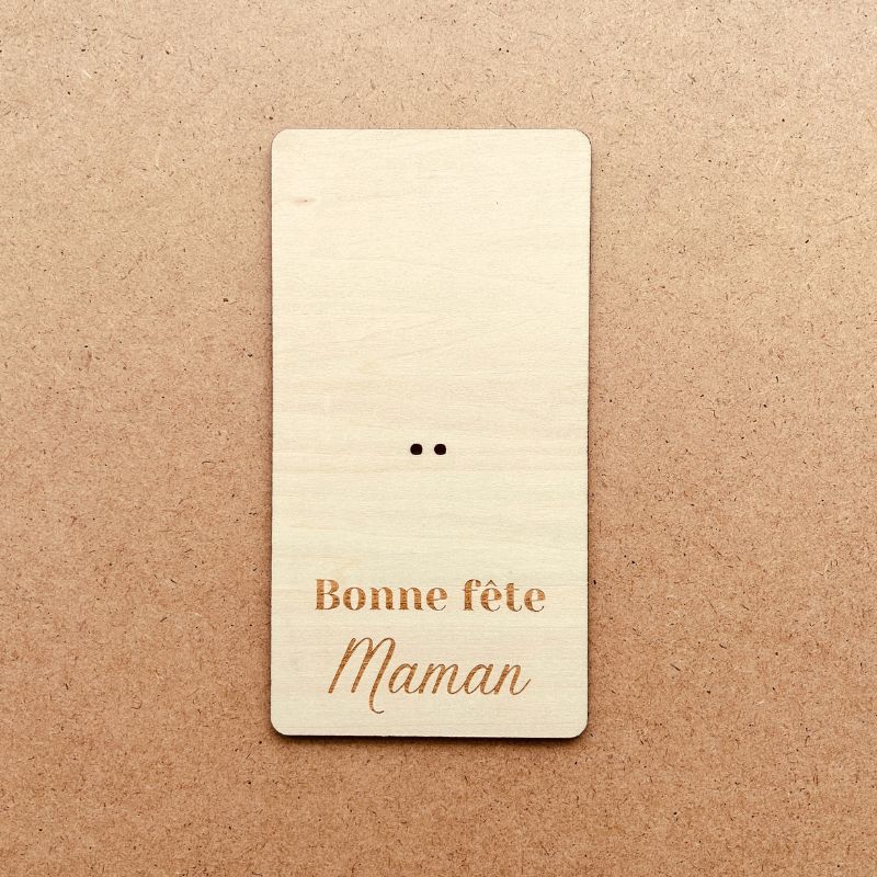 Carte fleurie "Bonne fête Maman"