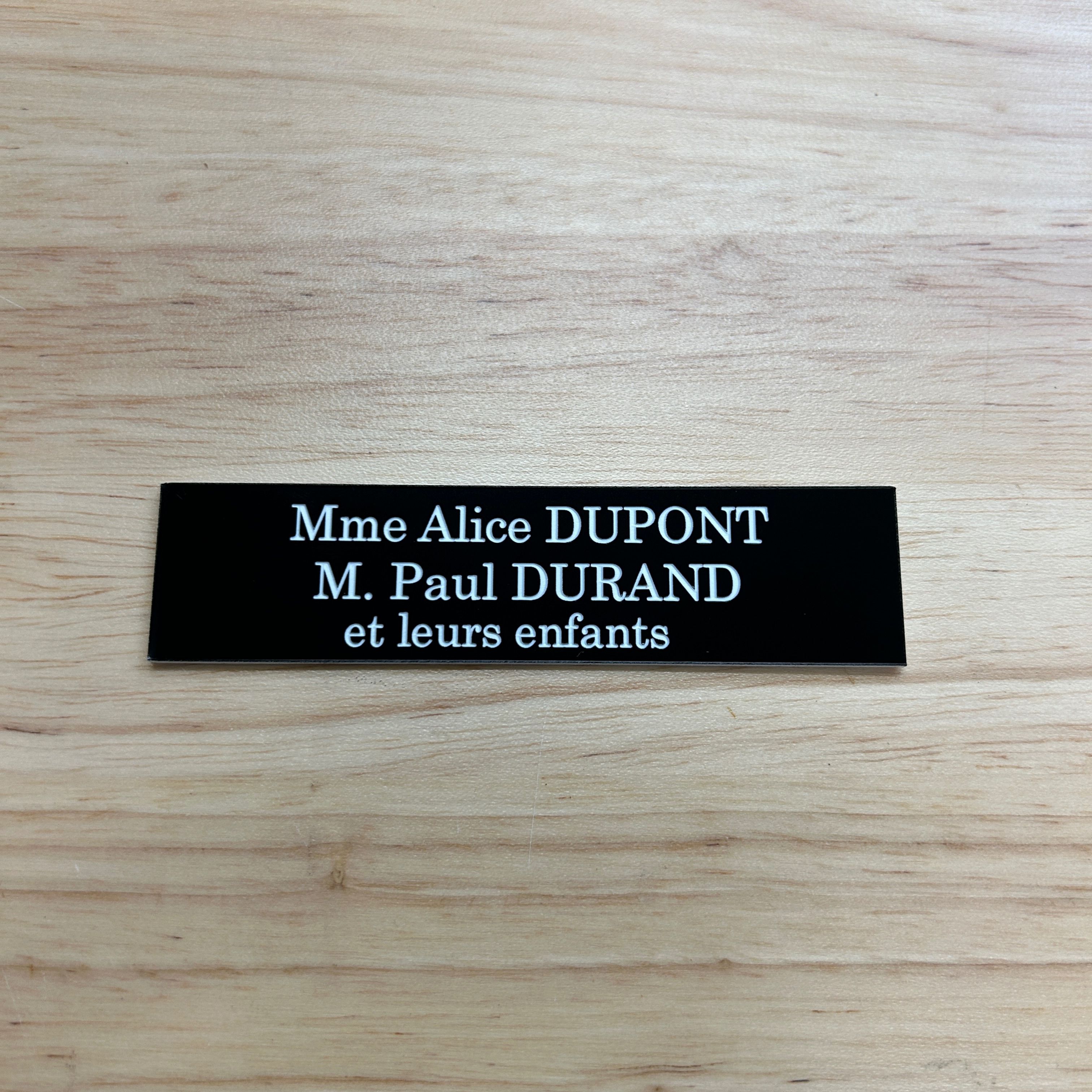 Plaque boite aux lettres modèle 11