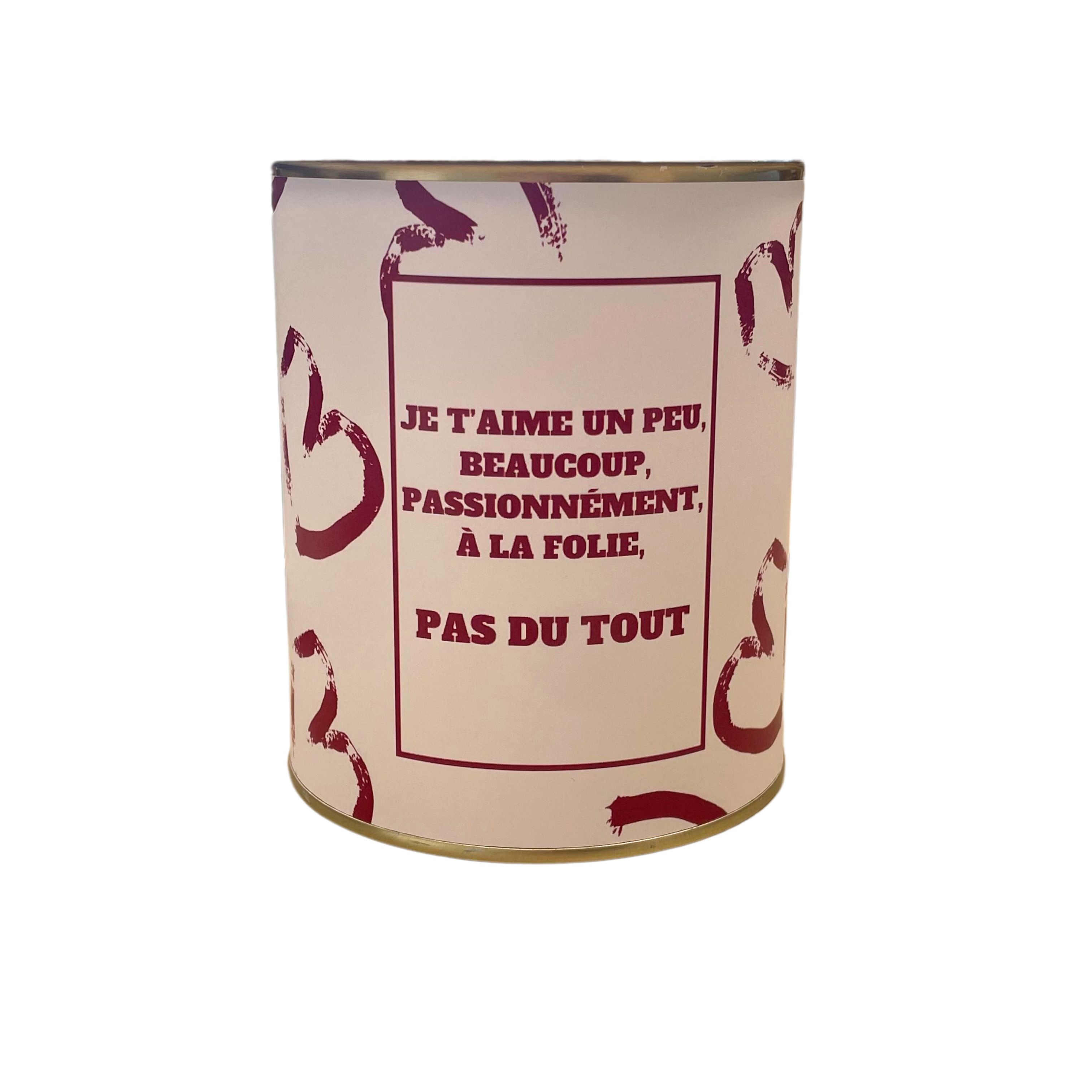 Cache-pots " Je t'aime un peu, beaucoup, passionnément, à la folie, PAS DU TOUT "