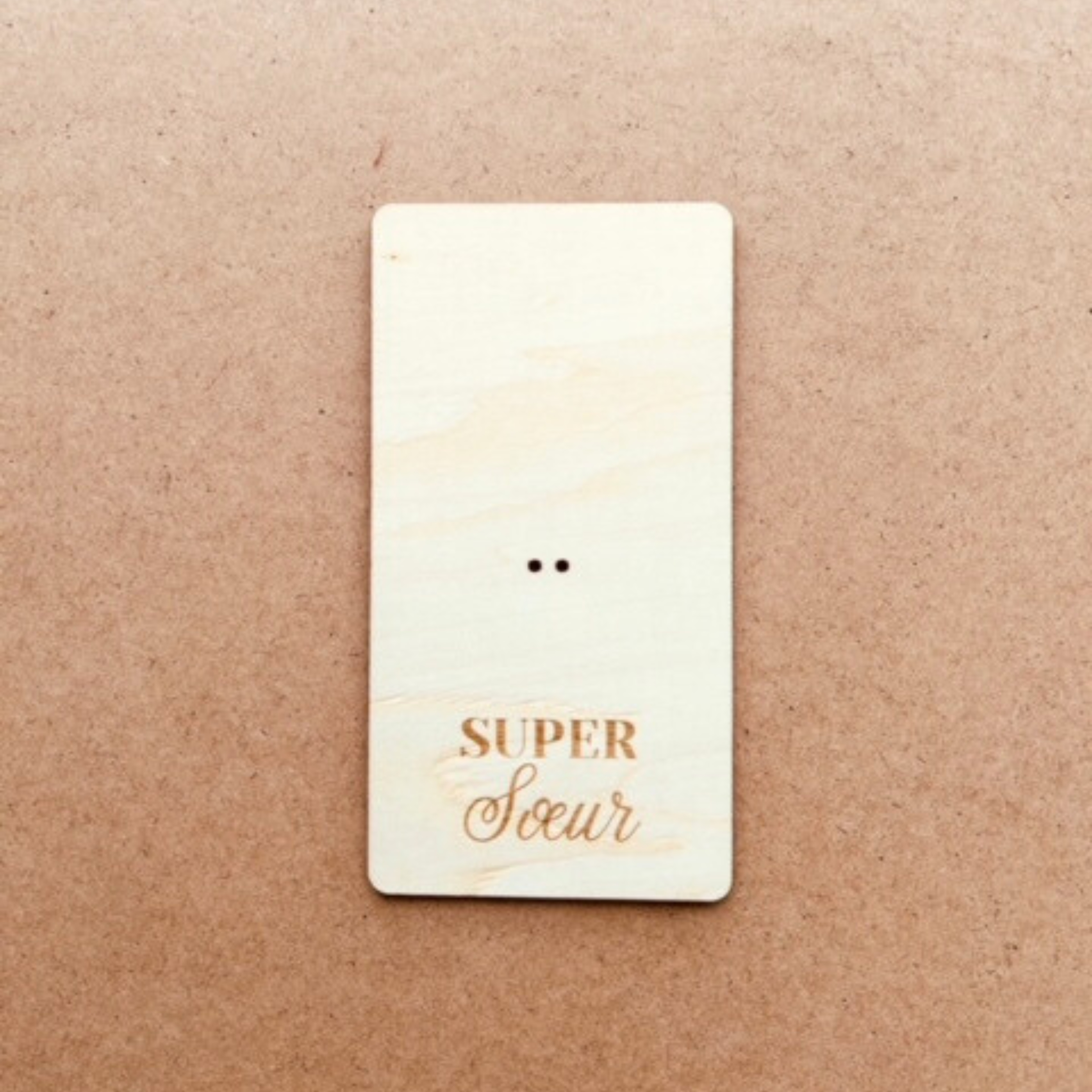 Carte fleurie " Super Soeur "