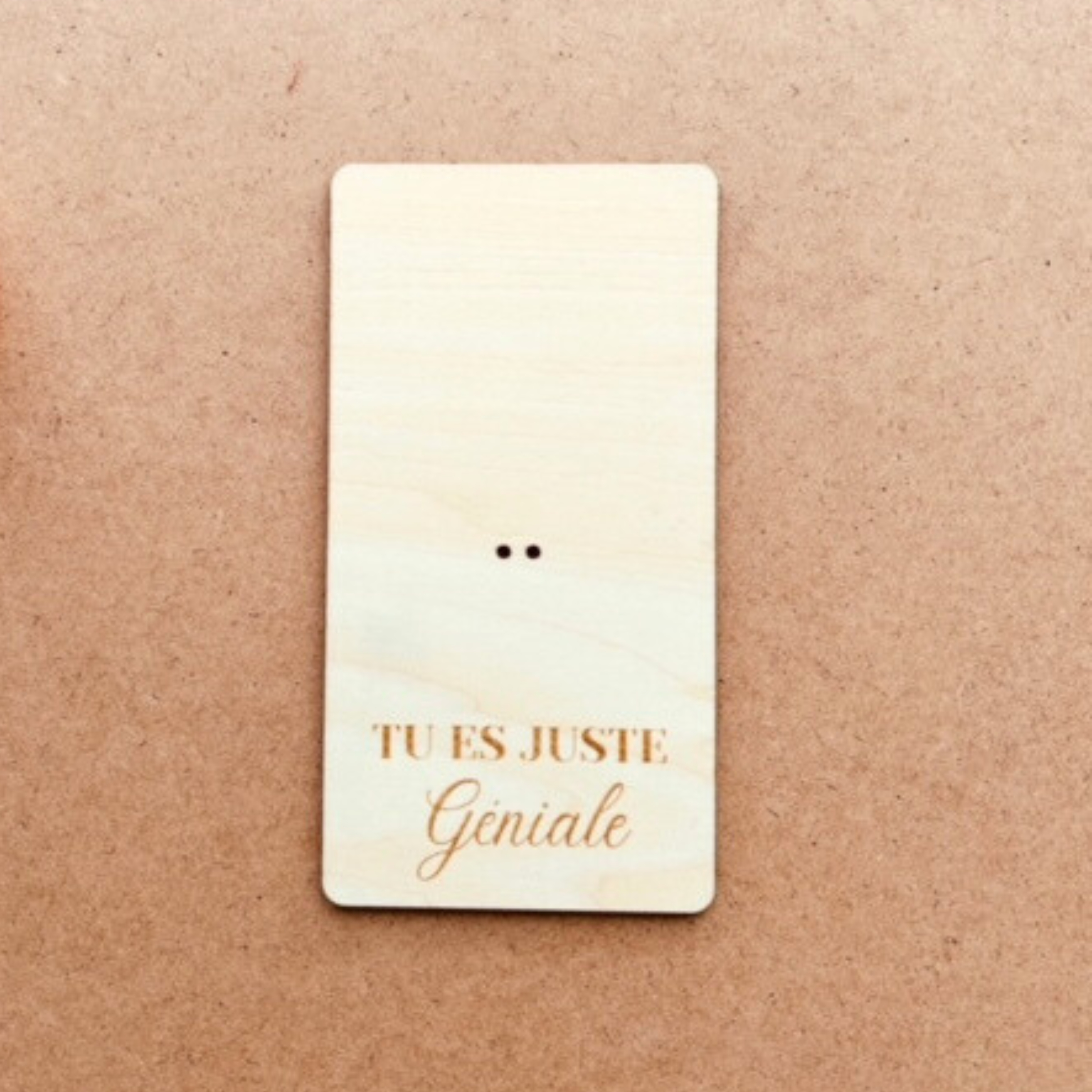 Carte fleurie " Tu es juste géniale "