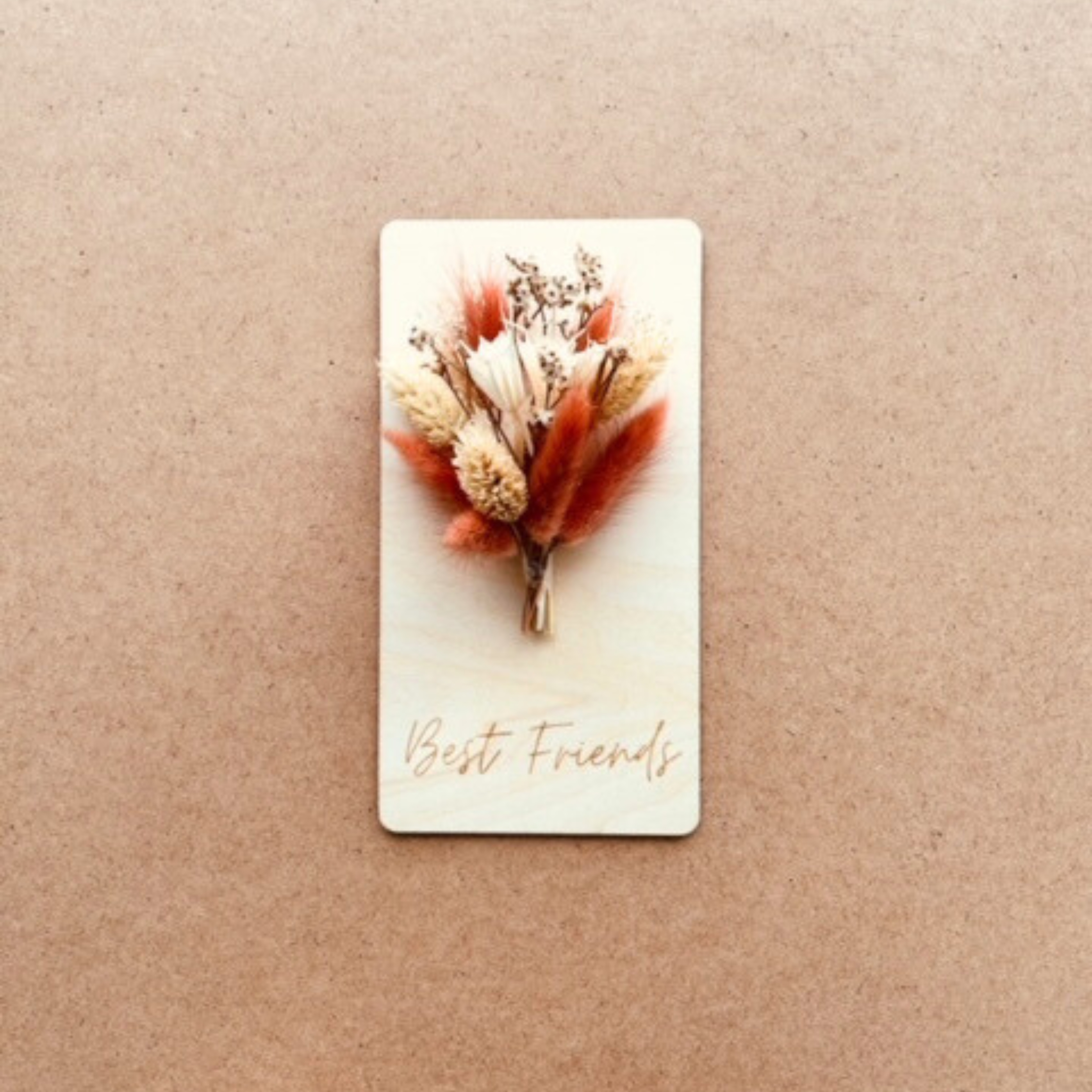 Carte fleurie " Best Friend "