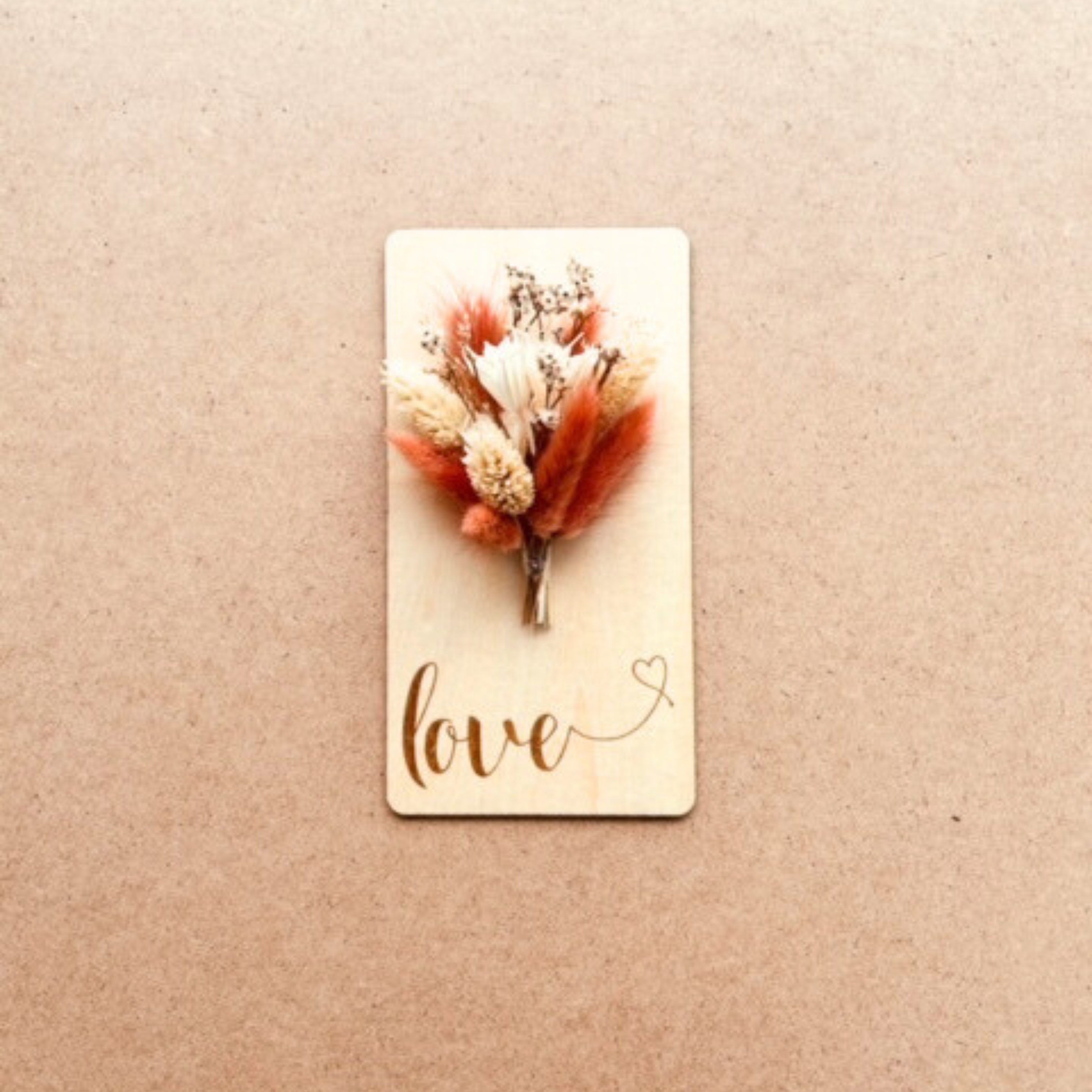 Carte fleurie " Love "