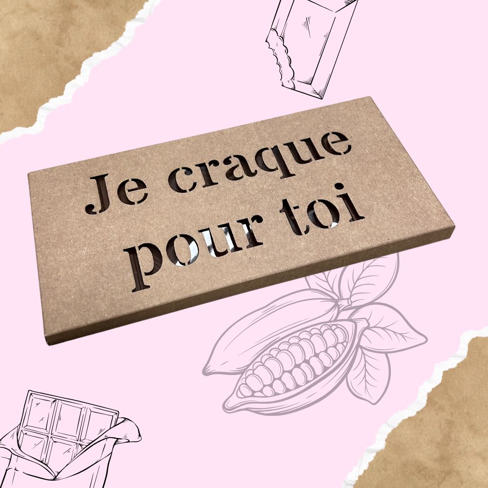 Tablette de chocolat Je craque pour toi