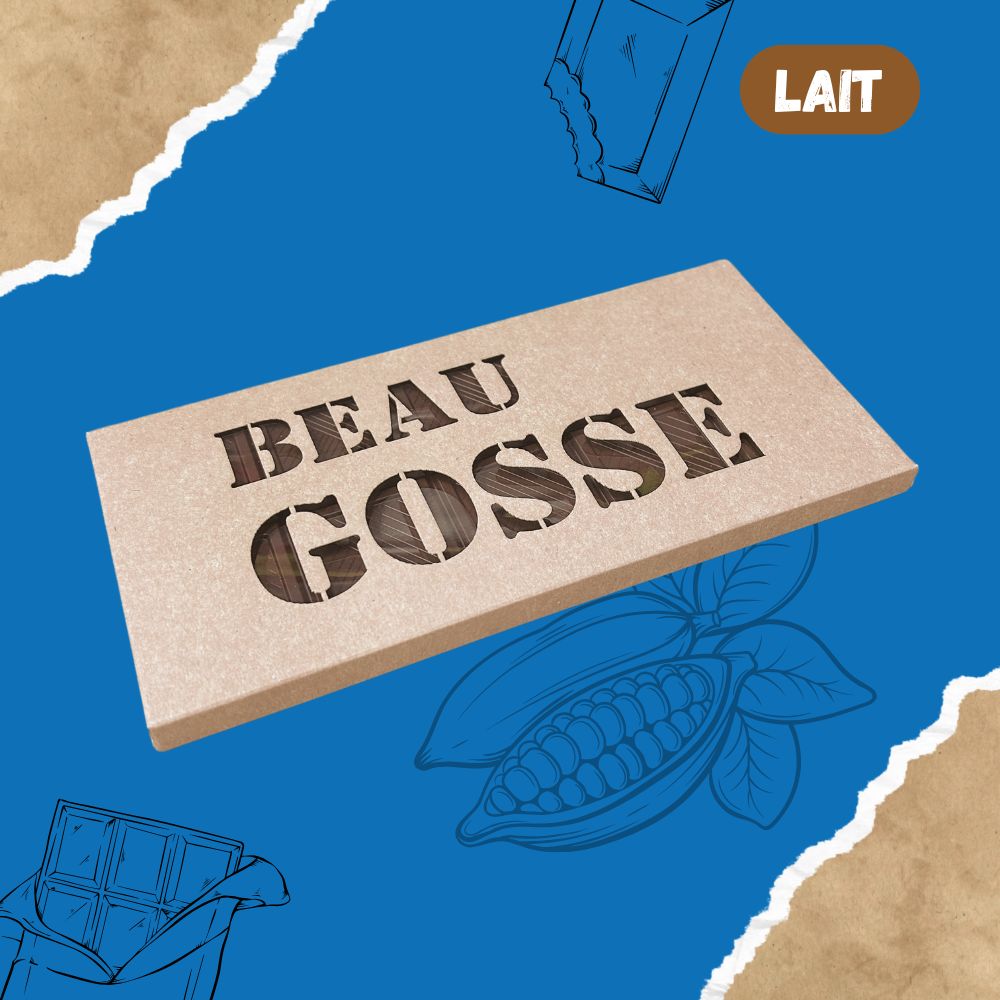 Tablette de chocolat LAIT - BEAU GOSSE